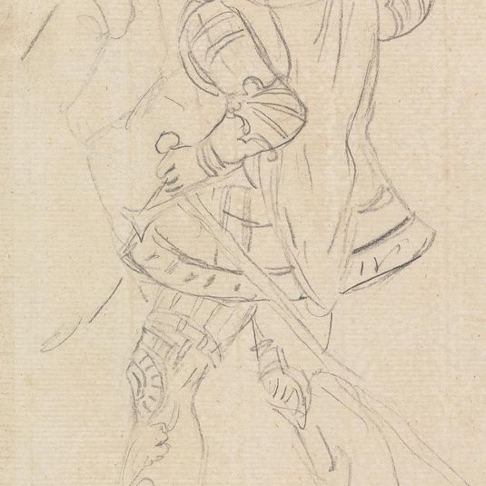 Enlarged Detail of Figures from Painting Shown in Previous Sketch