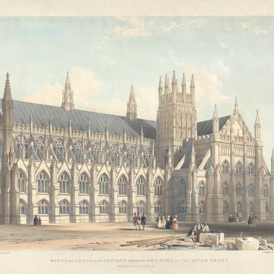 House of Lords and Offices Forming One Wing of the River Front