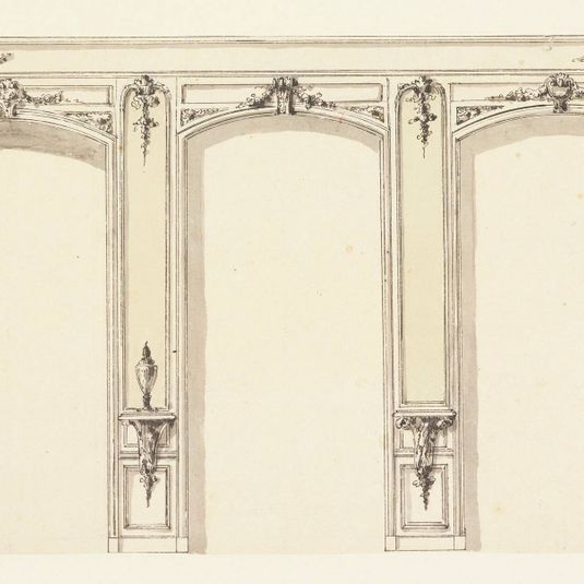Elevation of Wall with Three Niches