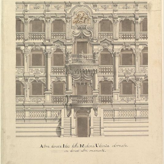 Views of a Theater (Bayreuth): Interior Elevation of the Theater Showing Royal Box