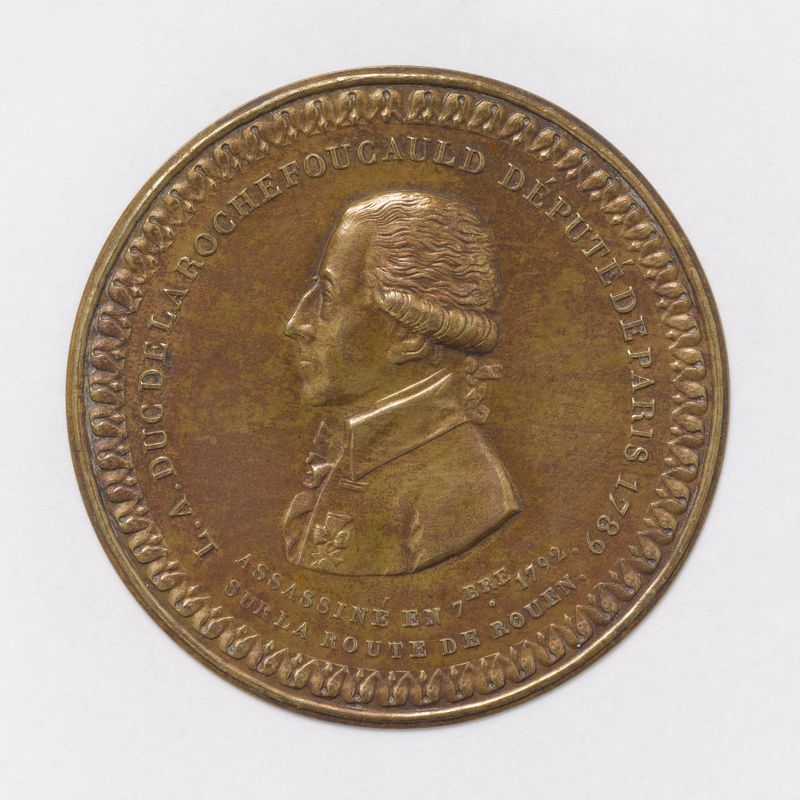 Louis-Alexandre, duc de La Rochefoucauld d'Anville, député à l'Assemblée constituante (1789-1791), président du directoire du département de Paris (1791)