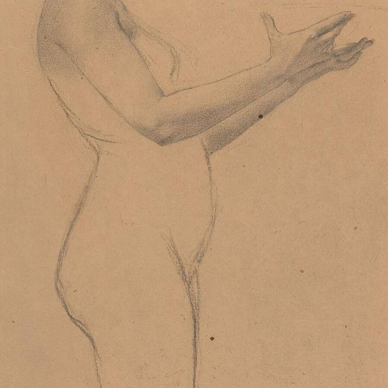 Female Nude with a Platter