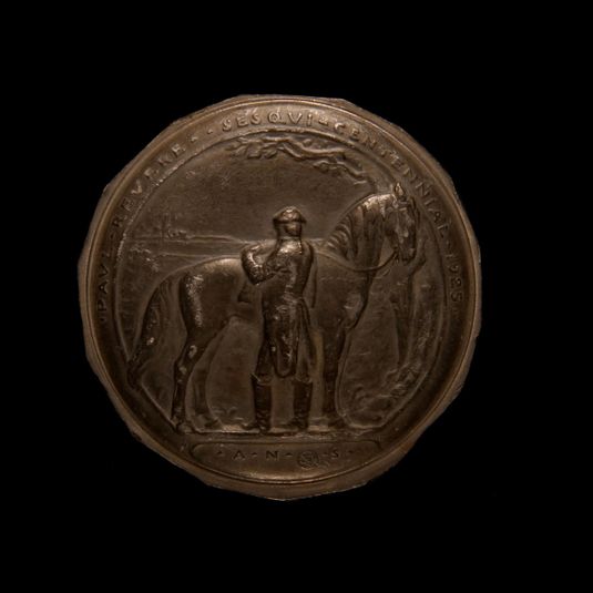 Paul Revere Sesquicentennial Medal (obverse)