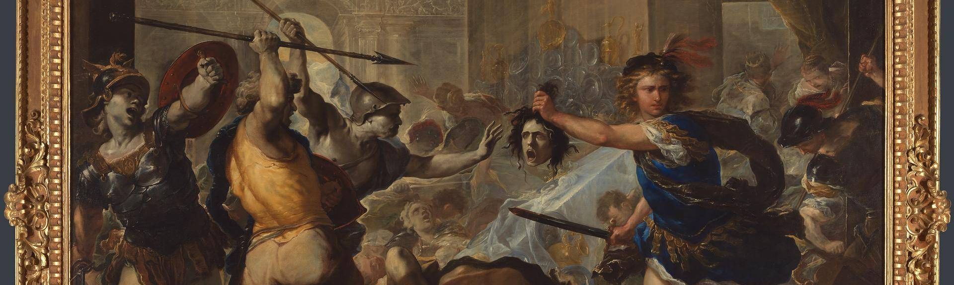 Perseus turning Phineus and his Followers to Stone