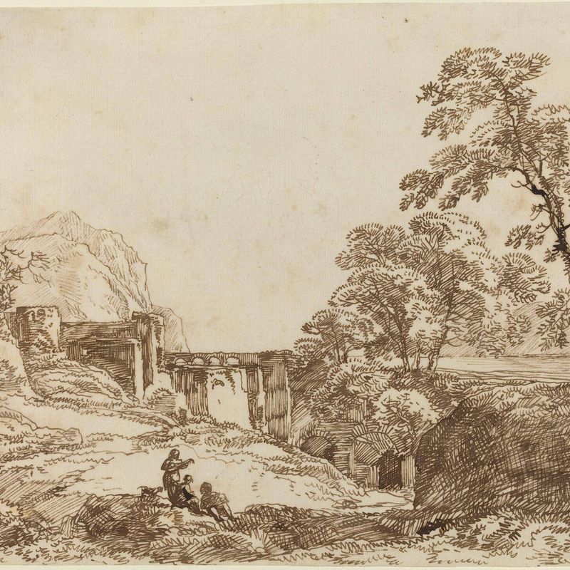 Landscape with a Pyramid and Classical Ruins