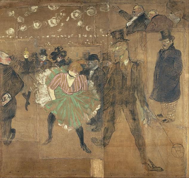 Panneaux pour la baraque de la Goulue, à la Foire du Trône à Paris