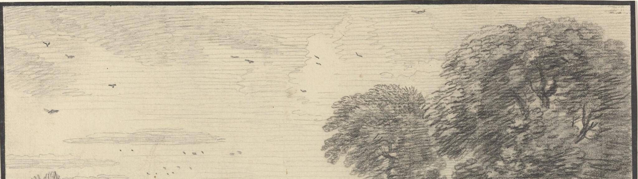 Travelers on a Road in a Wooded Landscape