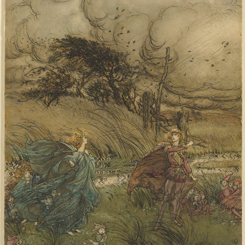 "And now they never meet in grove or green," from act 2, scene 1 of A Midsummer Night’s Dream by William Shakespeare