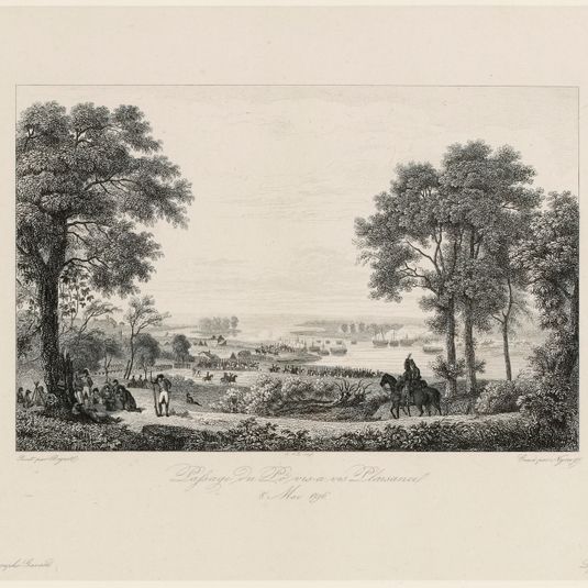 Galerie Historique de Versailles / Passage du Pô vis-à-vis Plaisance. / 8 Mai 1796.