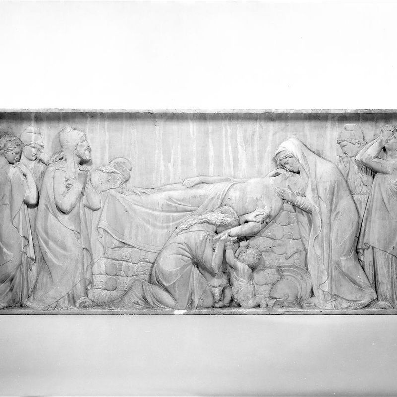 Hector lying on his funeral pyre