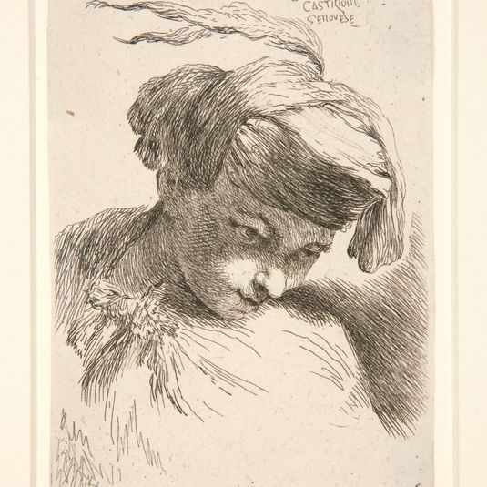 Figure with Their Head Leaning Against Their Shoulder, from the series Small Studies of Heads