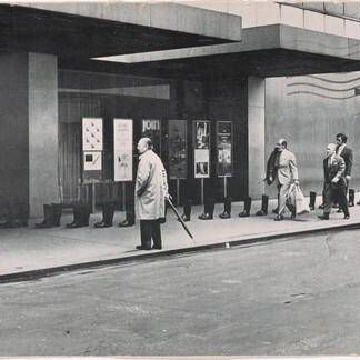 100 Boots Enter the Museum. 11 West 53rd Street, New York City. May 15, 1973, 10:50 a.m.