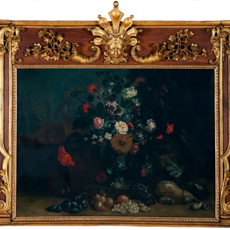 Floral Still Life with Sunflowers and Bottle Gourd