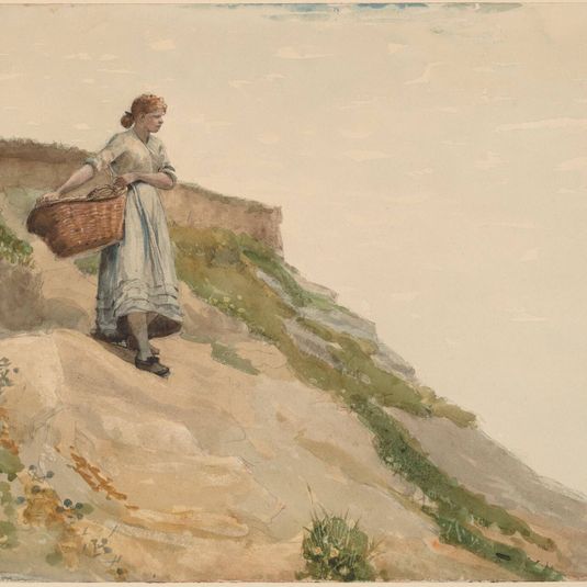 Girl Carrying a Basket
