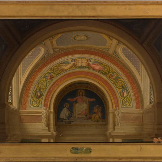 Esquisse pour l'église Saint-François-Xavier : "Le Christ lumière des nations"