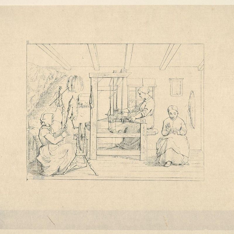 Making Clothes for the Boys in the Army (from Confederate War Etchings)