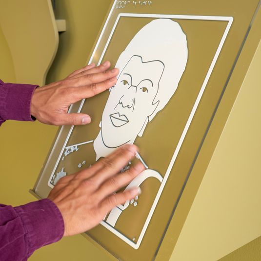 Tactile drawing | Text Description, The New Utopia Begins Here: Octavia E. Butler
