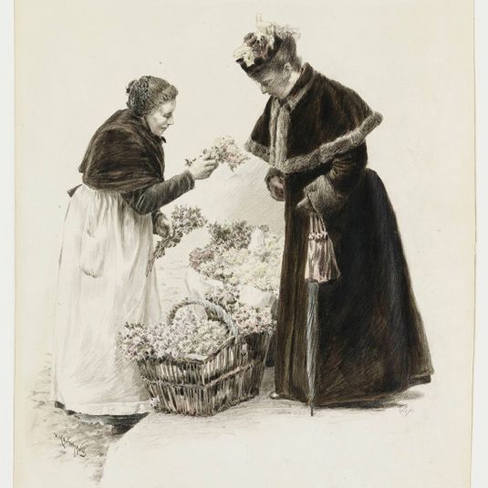 Marchande de chrysanthèmes