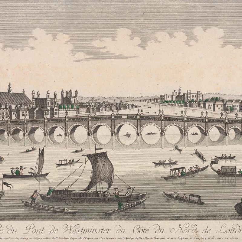 Vue du Pont de Westminister du Cote du Nord de Londres