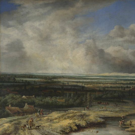 An Extensive Landscape with a Hawking Party