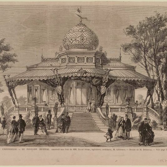 Le pavillon impérial à l'Exposition.