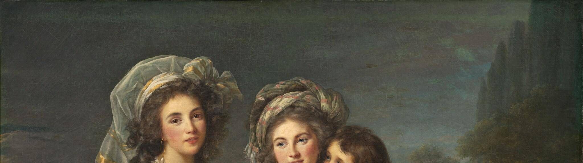 The Marquise de Pezay, and the Marquise de Rougé with Her Sons Alexis and Adrien