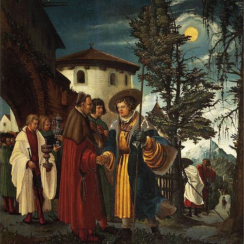 Saint Florian Taking Leave of the Monastery