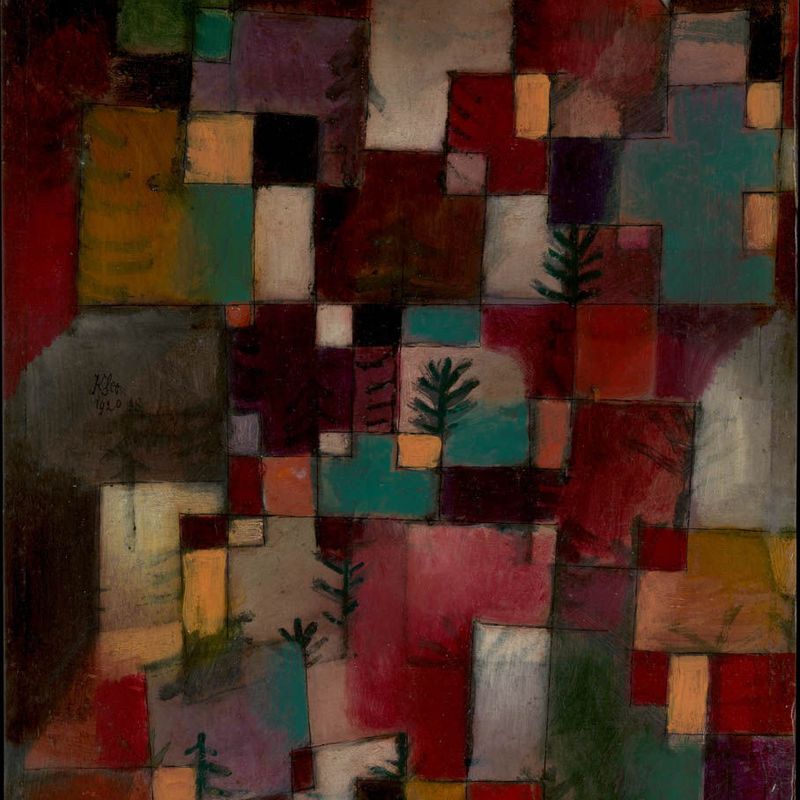 Paul Klee - Redgreen and Violet-Yellow Rhythms Smartify Editions