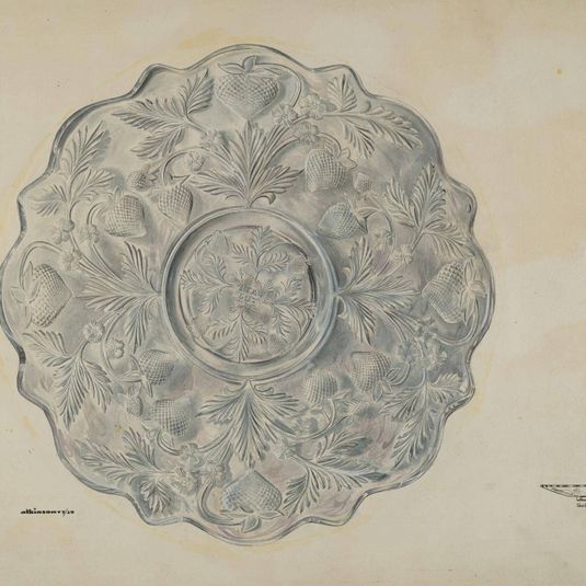 Strawberry Design Plate