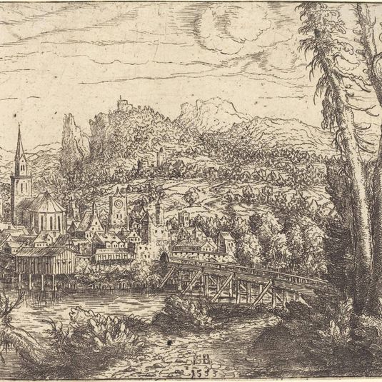 View of a City near a River
