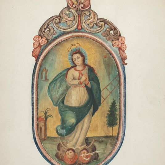 Santo de Retablo (Virgin Mary)