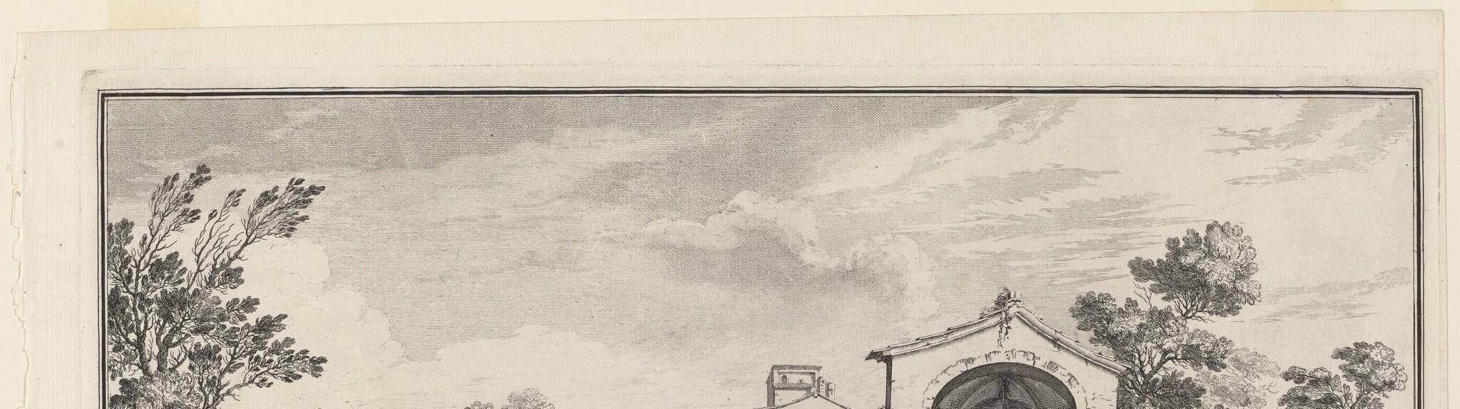 Veduta di Campagna vincino a Gamberaia