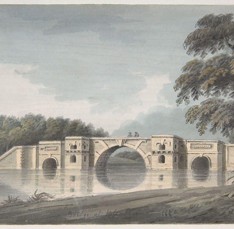 Bridge at Blenheim Palace (recto); York Cathedral (verso)