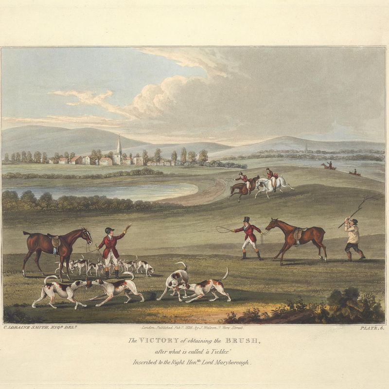 [Fox-Hunting] set of six: 6. The Victory of obtaining the Brush