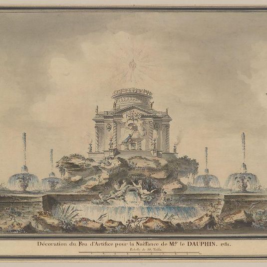 Design for the Fireworks Display in Paris for the Birth of the Dauphin in 1781