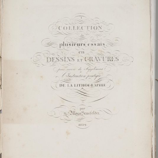 Art of the Lithograph: Title Page, Plate I
