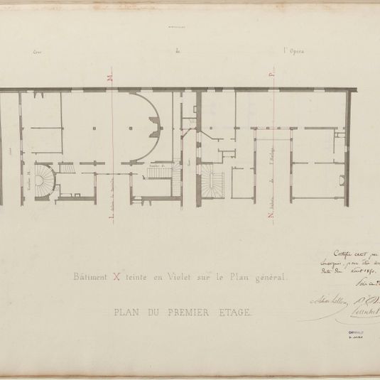 Plan du premier étage. 24.