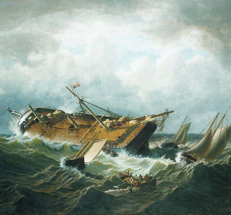 Shipwreck off Nantucket (Wreck off Nantucket after a Storm)