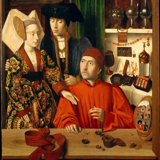 A Goldsmith in his Shop