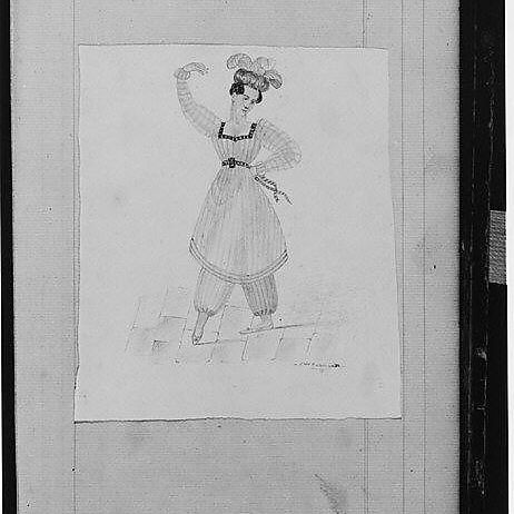Theatrical Drawing of an Actress (from Sketchbook)