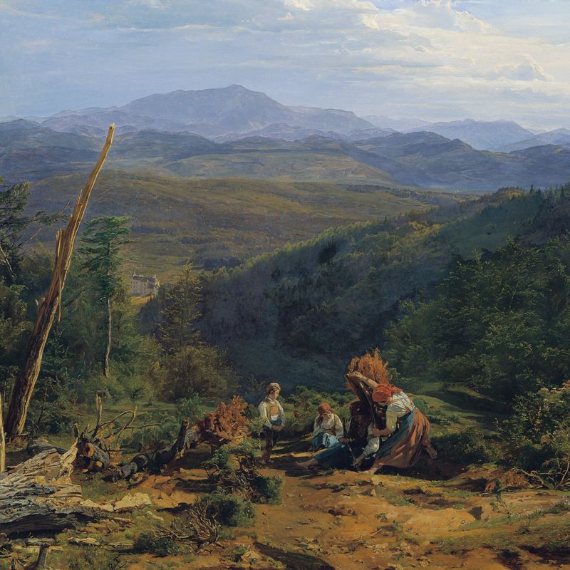 Scene from the Vienna Woods with Wildegg Castle