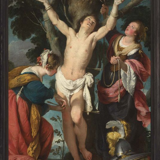 Saint Sebastian Tended by Saint Irene and Her Maid