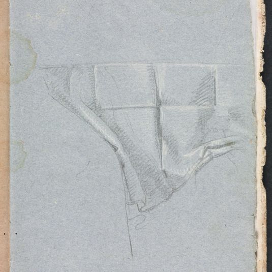 Verona Sketchbook: Drapery study (page 93)