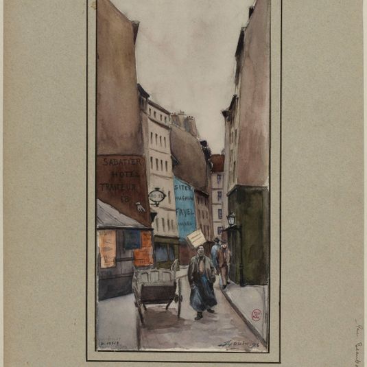 Rue Beaubourg, prise de la rue Rambuteau