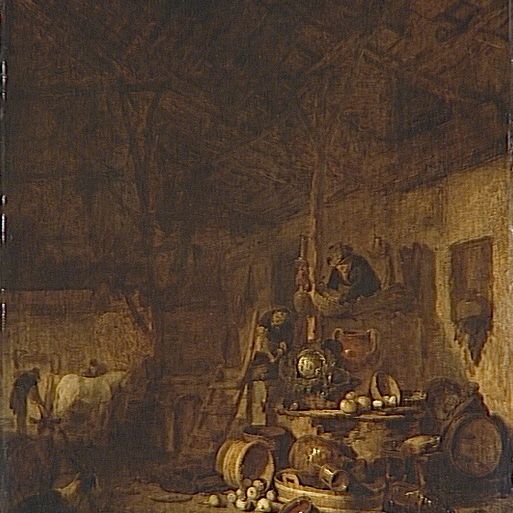 Interior of the barn