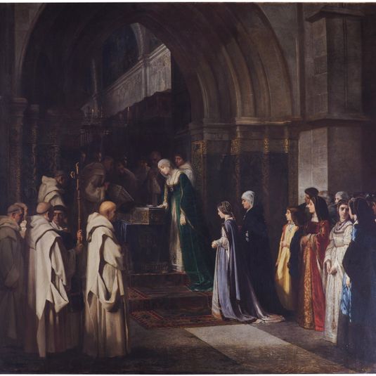 La reina Isabel la Católica en la Cartuja de Miraflores