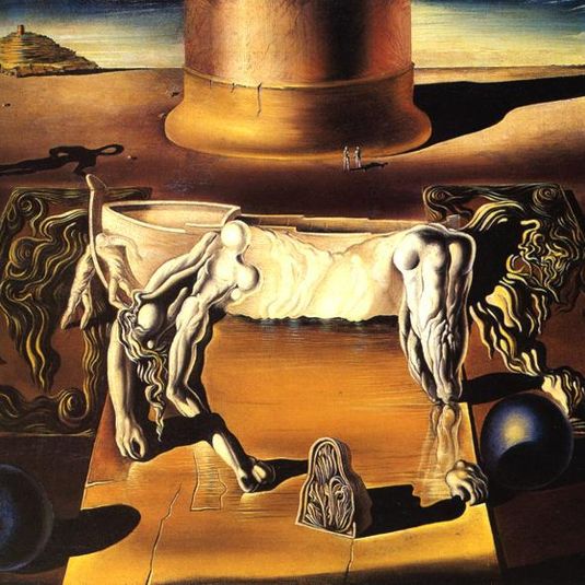 Paranoiac Woman-Horse (Invisible Sleeping Woman, Lion, Horse)