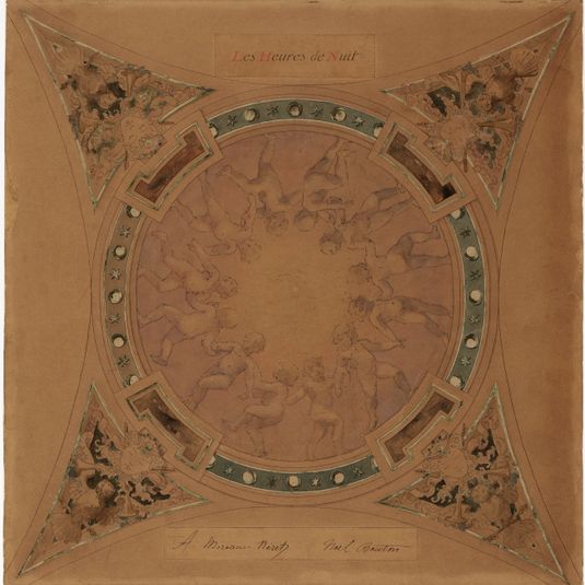 Projet de décor pour la Galerie Lobau de l'Hôtel de Ville : Les Heures de Nuit