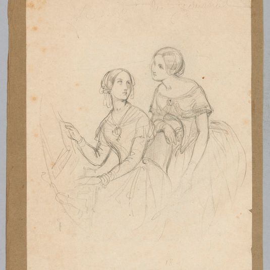 Deux jeunes filles au piano, Fonds d’archives graphiques de Maurice Leloir