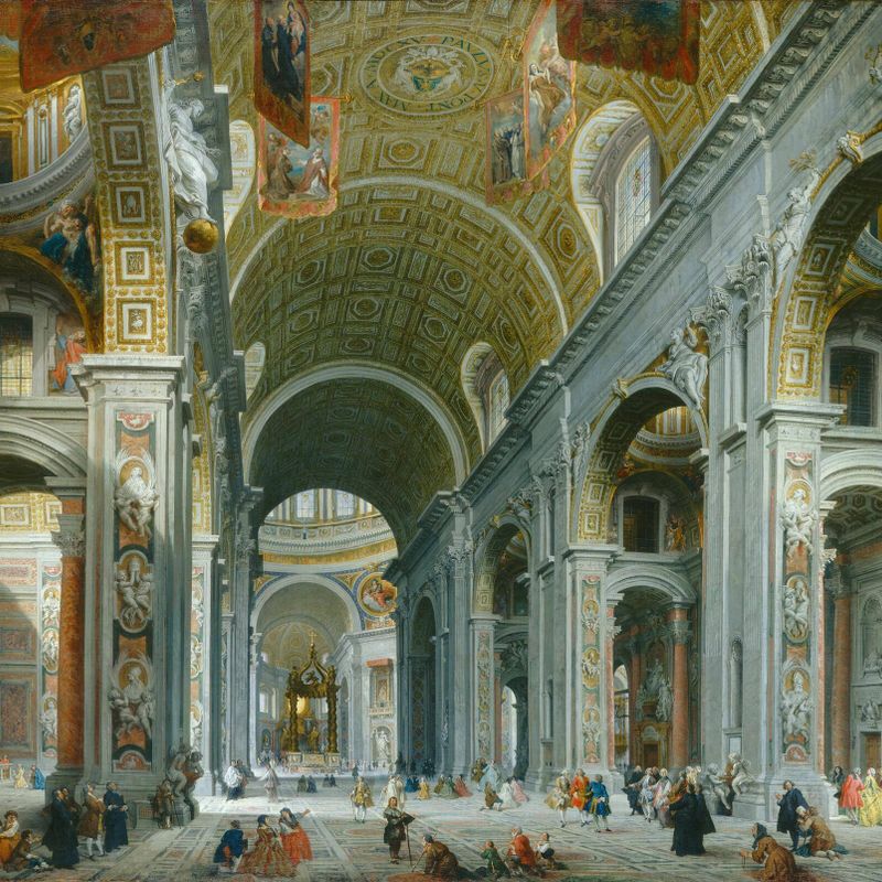 Interior of Saint Peter's, Rome
